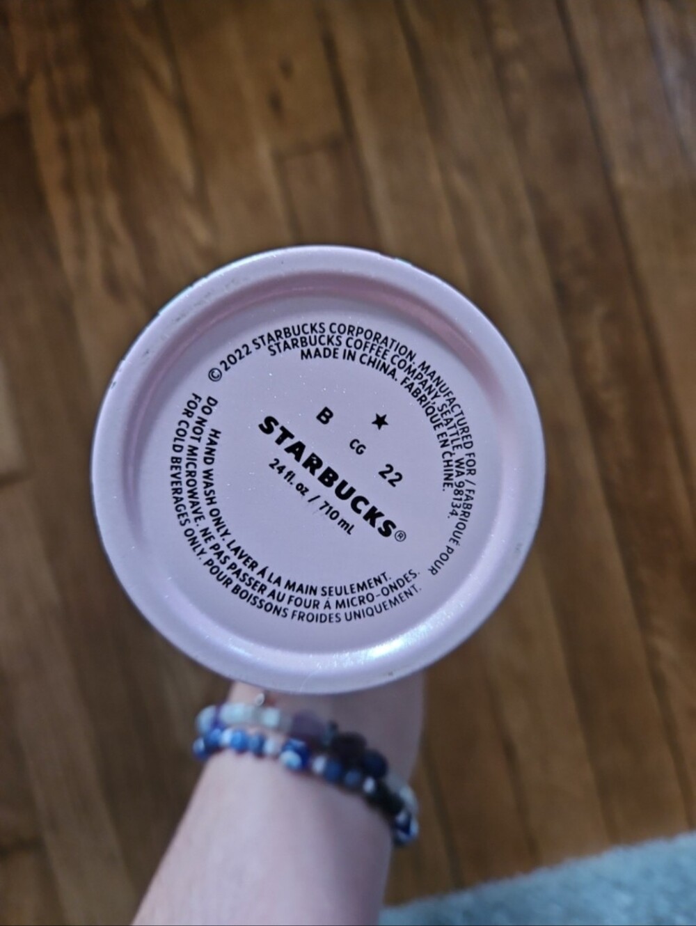 Starbucks Holiday 2022 Pink Enchanted Forest Stainless Steel Tumbler (24 oz) - Picture 7 of 7
